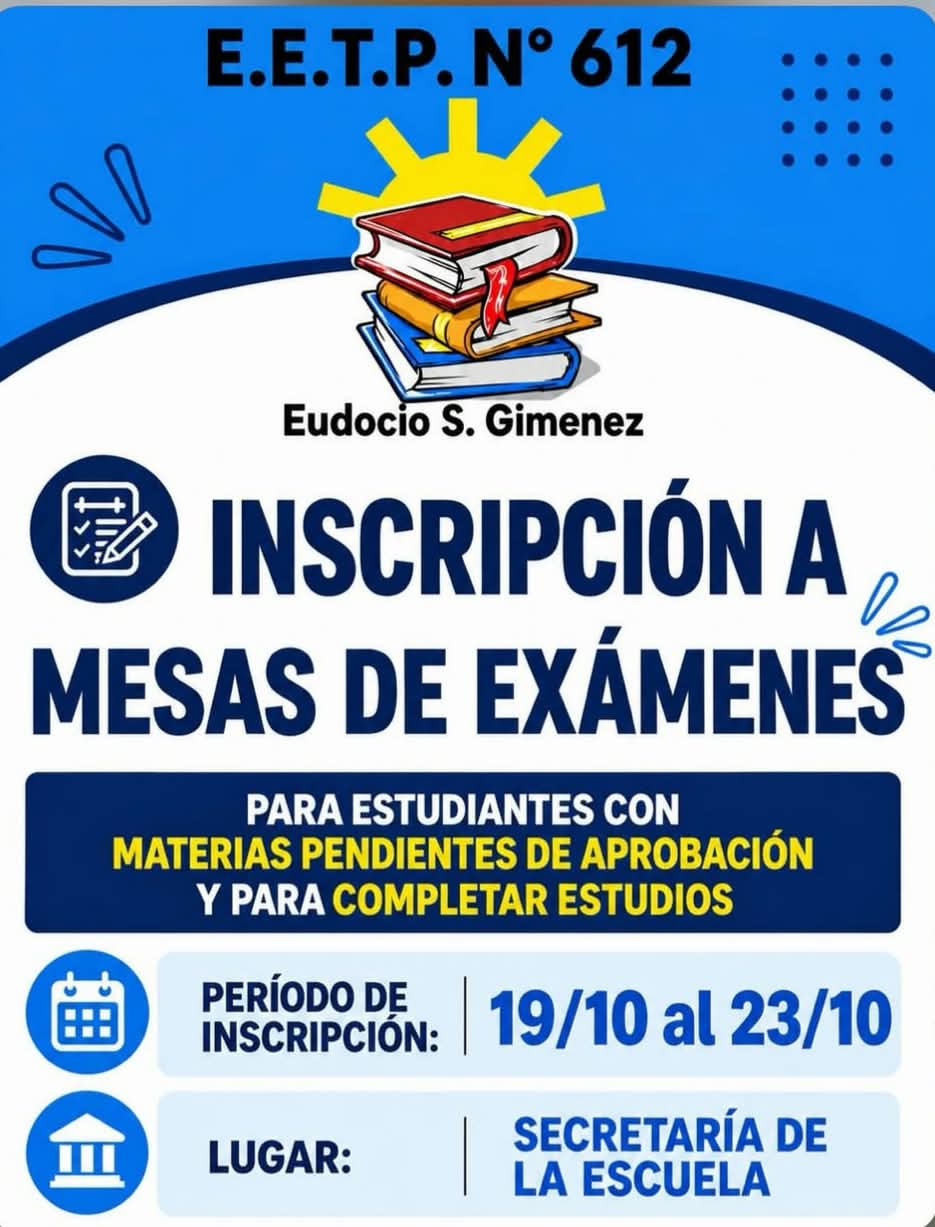 Inscripción a mesas de examen